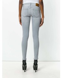 Серые джинсы скинни от Dondup