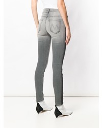 Серые джинсы скинни от Mother