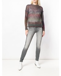 Серые джинсы скинни от Mother