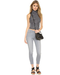 Серые джинсы скинни от 7 For All Mankind