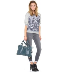 Серые джинсы скинни от 7 For All Mankind