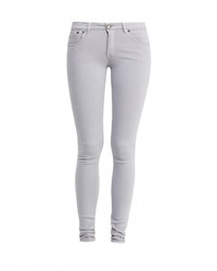 Серые джинсы скинни от Victoria Beckham