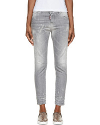 Женские серые джинсы от Dsquared2