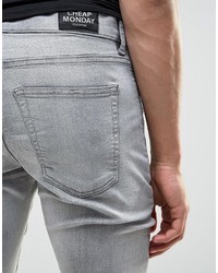 Мужские серые джинсы от Cheap Monday