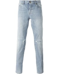 Мужские серые джинсы от Saint Laurent