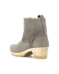Серые замшевые ботильоны от No.6