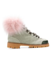 Серые замшевые ботильоны от Mr & Mrs Italy