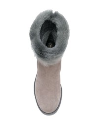 Серые замшевые ботильоны от Nicholas Kirkwood