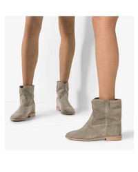 Серые замшевые ботильоны от Isabel Marant