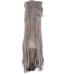 Серые замшевые ботильоны от Matiko