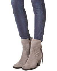 Серые замшевые ботильоны от Matiko