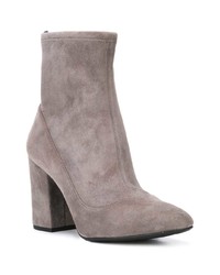 Серые замшевые ботильоны от Coach
