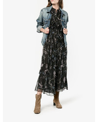 Серые замшевые ботильоны от Chloé