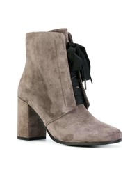 Серые замшевые ботильоны от Kennel + Schmenger