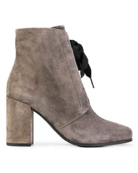 Серые замшевые ботильоны от Kennel + Schmenger