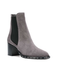 Серые замшевые ботильоны от Jimmy Choo