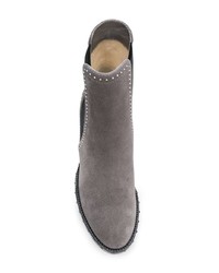 Серые замшевые ботильоны от Jimmy Choo