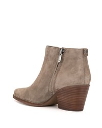 Серые замшевые ботильоны от Sam Edelman