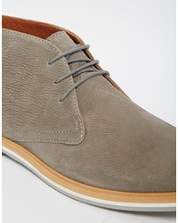 Серые замшевые ботинки дезерты от Frank Wright