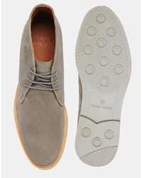 Серые замшевые ботинки дезерты от Frank Wright