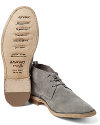 Серые замшевые ботинки дезерты от Officine Creative