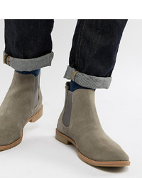 Мужские серые замшевые ботинки челси от ASOS DESIGN