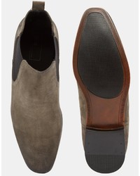 Мужские серые замшевые ботинки челси от Asos