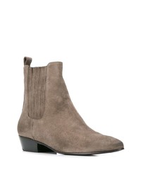 Женские серые замшевые ботинки челси от Marc Ellis