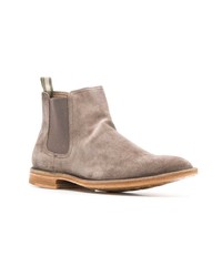 Мужские серые замшевые ботинки челси от Officine Creative