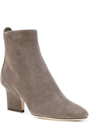 Женские серые замшевые ботинки от Jimmy Choo