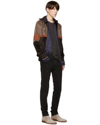 Мужские серые замшевые ботинки от Robert Geller