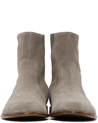 Мужские серые замшевые ботинки от Robert Geller