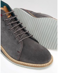 Мужские серые замшевые ботинки от Ted Baker