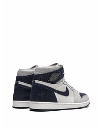 Мужские серые замшевые высокие кеды от Jordan