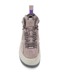 Мужские серые замшевые высокие кеды от Eytys