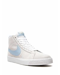 Мужские серые замшевые высокие кеды от Nike