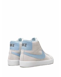 Мужские серые замшевые высокие кеды от Nike