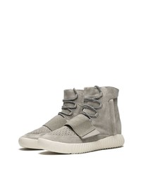 Мужские серые замшевые высокие кеды от adidas YEEZY