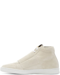 Мужские серые замшевые кеды от Palm Angels