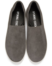 Женские серые замшевые кеды от Opening Ceremony