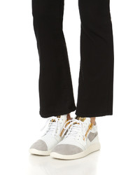 Женские серые замшевые кеды от Giuseppe Zanotti