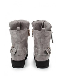 Женские серые замшевые кеды от LOST INK