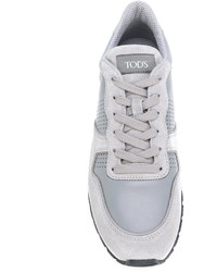 Мужские серые замшевые кеды от Tod's