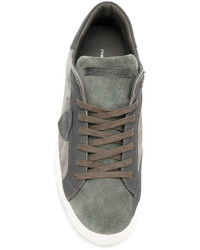 Мужские серые замшевые кеды от Philippe Model