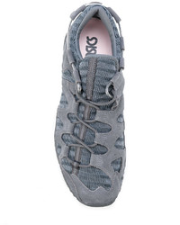 Мужские серые замшевые кеды от Asics