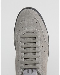 Мужские серые замшевые кеды от Fred Perry