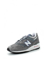 Мужские серые замшевые кроссовки от New Balance