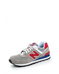 Мужские серые замшевые кроссовки от New Balance