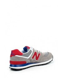 Мужские серые замшевые кроссовки от New Balance