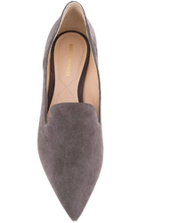 Женские серые замшевые лоферы от Nicholas Kirkwood